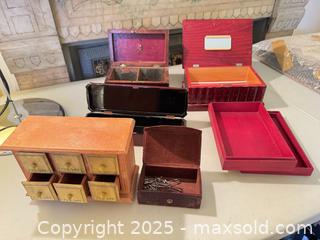 MaxSold Auction: Group of Decorative Vintage Boxes & Small Storage Chests (Lacquered, Wood, Hand-Decorated) - Toronto (Ontario, Canada) SELLER MANAGED Moving Online Auction - 1/2  Wellesley Street East
