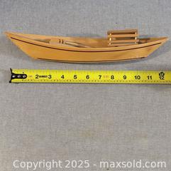 MaxSold Auction: Group of Handmade Wooden Toy Boats & Canoe Models – Folk Art Style - Toronto (Ontario, Canada) SELLER MANAGED Moving Online Auction - 1/2  Wellesley Street East