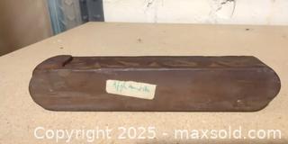 MaxSold Auction: Hand-Carved Afghan Wooden Pen/Brush Case With Sliding Lid  - Toronto (Ontario, Canada) SELLER MANAGED Moving Online Auction - 1/2  Wellesley Street East