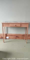 MaxSold Auction: Hand-Painted Wood Console Table With Drawer - Toronto (Ontario, Canada) SELLER MANAGED Moving Online Auction - 1/2  Wellesley Street East