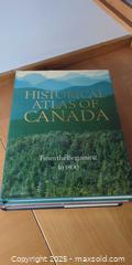 MaxSold Auction: Historical Atlas of Canada – Complete 3-Volume Hardcover Set (University of Toronto Press) - Toronto (Ontario, Canada) SELLER MANAGED Moving Online Auction - 1/2  Wellesley Street East