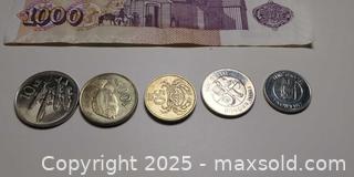 MaxSold Auction: Icelandic Currency Lot — 1000 Krónur Banknote + 5 Coins - Toronto (Ontario, Canada) SELLER MANAGED Moving Online Auction - 1/2  Wellesley Street East