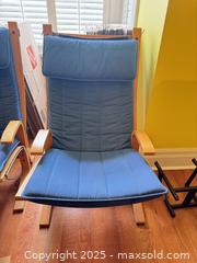 MaxSold Auction: IKEA Bentwood Lounge Chairs with Cushions & Matching Ottoman (3-Piece Set) - Toronto (Ontario, Canada) SELLER MANAGED Moving Online Auction - 1/2  Wellesley Street East