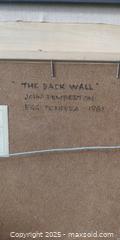 MaxSold Auction: John Pemberton “The Back Wall” Egg Tempera Painting, 1981 – Signed, Framed  - Toronto (Ontario, Canada) SELLER MANAGED Moving Online Auction - 1/2  Wellesley Street East