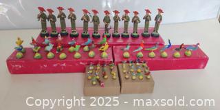 MaxSold Auction: Large Group of Hand-Painted Miniature Bird Figurines & Folk Musician Figures - Toronto (Ontario, Canada) SELLER MANAGED Moving Online Auction - 1/2  Wellesley Street East