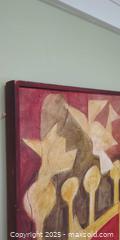 MaxSold Auction: Large Mid-Century Abstract Painting on Board - Toronto (Ontario, Canada) SELLER MANAGED Moving Online Auction - 1/2  Wellesley Street East