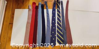 MaxSold Auction: Lot of 10 Men’s Wool & Wool-Blend Neckties – Textured & Woven Styles  - Toronto (Ontario, Canada) SELLER MANAGED Moving Online Auction - 1/2  Wellesley Street East