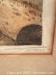 MaxSold Auction: Lucy Garnot – “Chartres, La Rue du Bourg” French Etching - Toronto (Ontario, Canada) SELLER MANAGED Moving Online Auction - 1/2  Wellesley Street East