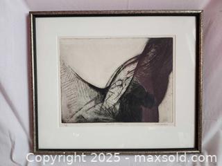 MaxSold Auction: Miguel Condé – “Shoulder Study,” Signed Aquatint & Etching - Toronto (Ontario, Canada) SELLER MANAGED Moving Online Auction - 1/2  Wellesley Street East