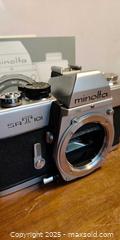 MaxSold Auction: Minolta SRT-101 35mm SLR Film Camera Body (Japan) - Toronto (Ontario, Canada) SELLER MANAGED Moving Online Auction - 1/2  Wellesley Street East