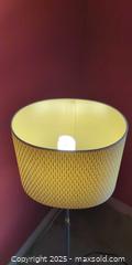 MaxSold Auction: Modern Brushed Nickel Floor Lamp With Textured Drum Shade - Toronto (Ontario, Canada) SELLER MANAGED Moving Online Auction - 1/2  Wellesley Street East