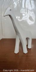 MaxSold Auction: Modern White Ceramic Animal Figurines – Giraffe & Bear (2 Pieces) - Toronto (Ontario, Canada) SELLER MANAGED Moving Online Auction - 1/2  Wellesley Street East