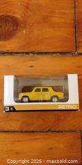 MaxSold Auction: Norev “Retro” Die-Cast Yellow Car in Original Box - Toronto (Ontario, Canada) SELLER MANAGED Moving Online Auction - 1/2  Wellesley Street East