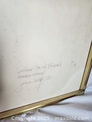 MaxSold Auction: Original 1976 Watercolour “Letter to a Friend” by John Kelly, Framed (Note Frame Wear) - Toronto (Ontario, Canada) SELLER MANAGED Moving Online Auction - 1/2  Wellesley Street East