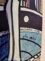 MaxSold Auction: Original Marker & Ink Drawing “Amsterdam” (1984) by Alex McAdam - Toronto (Ontario, Canada) SELLER MANAGED Moving Online Auction - 1/2  Wellesley Street East