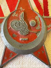 MaxSold Auction: Ottoman Empire WWI War Medal “Gallipoli Star” with Ribbon, Red Enamel - Toronto (Ontario, Canada) SELLER MANAGED Moving Online Auction - 1/2  Wellesley Street East