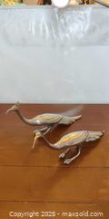 MaxSold Auction: Pair of Brass Bird Sculptures – Stylized Long-Neck Wading Birds - Toronto (Ontario, Canada) SELLER MANAGED Moving Online Auction - 1/2  Wellesley Street East