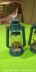 MaxSold Auction: Pair of Dietz Blue Metal Kerosene Lanterns with Glass Globes - Toronto (Ontario, Canada) SELLER MANAGED Moving Online Auction - 1/2  Wellesley Street East