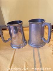 MaxSold Auction: Pair of Vintage Birks Pewter Tankards – Made in England - Toronto (Ontario, Canada) SELLER MANAGED Moving Online Auction - 1/2  Wellesley Street East