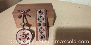 MaxSold Auction: Pair of Vintage Cast Iron Architectural Hardware Pieces - Toronto (Ontario, Canada) SELLER MANAGED Moving Online Auction - 1/2  Wellesley Street East