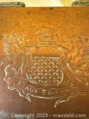 MaxSold Auction: Pair of Vintage Decorative Rectangular Metal Boxes – Mamluk Revival & Heraldic Styles - Toronto (Ontario, Canada) SELLER MANAGED Moving Online Auction - 1/2  Wellesley Street East