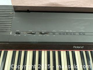 MaxSold Auction: Roland Digital Piano 800 (Model HP-800), Made in Japan – Includes Stand, Pedals & Manuals - Toronto (Ontario, Canada) SELLER MANAGED Moving Online Auction - 1/2  Wellesley Street East