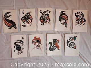 MaxSold Auction: Set of 10 Northwest Coast Art Prints by Danny Dennis - Toronto (Ontario, Canada) SELLER MANAGED Moving Online Auction - 1/2  Wellesley Street East