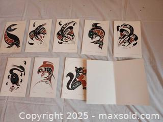 MaxSold Auction: Set of 10 Northwest Coast Art Prints by Danny Dennis - Toronto (Ontario, Canada) SELLER MANAGED Moving Online Auction - 1/2  Wellesley Street East