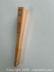 MaxSold Auction: Set of 3 Decorative Hand Fans – Lace, Carved Wood & Floral - Toronto (Ontario, Canada) SELLER MANAGED Moving Online Auction - 1/2  Wellesley Street East