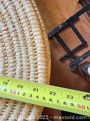 MaxSold Auction: Set of 3 Handwoven Lidded Baskets – Boho / African-Style Storage Decor  - Toronto (Ontario, Canada) SELLER MANAGED Moving Online Auction - 1/2  Wellesley Street East