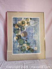 MaxSold Auction: Sheila Maki 1971 “In Orbit” Original Single Print (Monoprint), Framed  - Toronto (Ontario, Canada) SELLER MANAGED Moving Online Auction - 1/2  Wellesley Street East