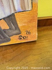MaxSold Auction: Signed 1976 Painting by Ancent Soi (Kenya) – Figurative Narrative Scene - Toronto (Ontario, Canada) SELLER MANAGED Moving Online Auction - 1/2  Wellesley Street East