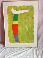 MaxSold Auction: Signed Abstract Colour Print – Jack Bush, 1974 (Framed)  - Toronto (Ontario, Canada) SELLER MANAGED Moving Online Auction - 1/2  Wellesley Street East