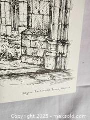 MaxSold Auction: Signed Architectural Etching – Utrecht “Kloostergang” by A. v. Woensel, 1906 - Toronto (Ontario, Canada) SELLER MANAGED Moving Online Auction - 1/2  Wellesley Street East