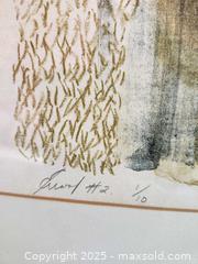 MaxSold Auction: Signed Limited Edition Abstract Lithograph, 1/10, Galerie Agnès Lefort, Montreal - Toronto (Ontario, Canada) SELLER MANAGED Moving Online Auction - 1/2  Wellesley Street East