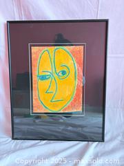 MaxSold Auction: Signed Modern Abstract Face Artwork – Expressionist Style, Framed - Toronto (Ontario, Canada) SELLER MANAGED Moving Online Auction - 1/2  Wellesley Street East