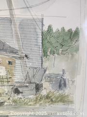 MaxSold Auction: Signed Watercolour Urban Streetscape by W. Sater – Framed - Toronto (Ontario, Canada) SELLER MANAGED Moving Online Auction - 1/2  Wellesley Street East