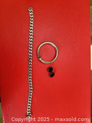 MaxSold Auction: Sterling Silver Jewelry Group – Weighted Chain Necklace, Bracelet & Earrings - Toronto (Ontario, Canada) SELLER MANAGED Moving Online Auction - 1/2  Wellesley Street East