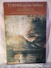 MaxSold Auction: “Turner and the Sublime” Vintage Exhibition Poster – Art Gallery of Ontario, 1980 - Toronto (Ontario, Canada) SELLER MANAGED Moving Online Auction - 1/2  Wellesley Street East
