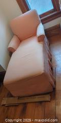 MaxSold Auction: Upholstered Chaise Longue With Extra Fabric - Toronto (Ontario, Canada) SELLER MANAGED Moving Online Auction - 1/2  Wellesley Street East