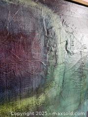 MaxSold Auction: Vintage Abstract Acrylic Painting on Canvas  - Toronto (Ontario, Canada) SELLER MANAGED Moving Online Auction - 1/2  Wellesley Street East