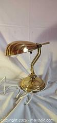 MaxSold Auction: Vintage Brass Adjustable Desk / Banker-Style Lamp with Ribbed Metal Shade (Tested Working, - Toronto (Ontario, Canada) SELLER MANAGED Moving Online Auction - 1/2  Wellesley Street East