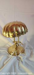 MaxSold Auction: Vintage Brass Adjustable Desk / Banker-Style Lamp with Ribbed Metal Shade (Tested Working, - Toronto (Ontario, Canada) SELLER MANAGED Moving Online Auction - 1/2  Wellesley Street East
