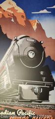 MaxSold Auction: Vintage Canadian Pacific Railway Travel Poster – “Across Canada!” Steam Locomotive - Toronto (Ontario, Canada) SELLER MANAGED Moving Online Auction - 1/2  Wellesley Street East