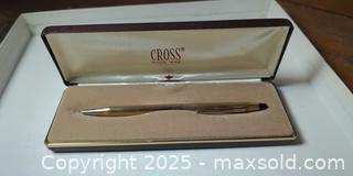 MaxSold Auction: Vintage Cross 1/20 10KT Gold-Filled Ballpoint Pen with Original Case  - Toronto (Ontario, Canada) SELLER MANAGED Moving Online Auction - 1/2  Wellesley Street East