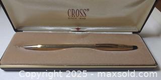 MaxSold Auction: Vintage Cross 1/20 10KT Gold-Filled Ballpoint Pen with Original Case  - Toronto (Ontario, Canada) SELLER MANAGED Moving Online Auction - 1/2  Wellesley Street East