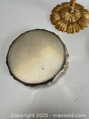 MaxSold Auction: Vintage Gold-Tone Makeup Compacts with Mirrors & Ornate Jewellery Stand  - Toronto (Ontario, Canada) SELLER MANAGED Moving Online Auction - 1/2  Wellesley Street East