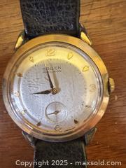 MaxSold Auction: Vintage Gruen Precision Manual Wind Wristwatch – 10K RGP Case, Sub-Seconds, c. 1940s–50s - Toronto (Ontario, Canada) SELLER MANAGED Moving Online Auction - 1/2  Wellesley Street East