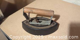 MaxSold Auction: Vintage Guelph Canada Sad Iron With Wooden Handle  - Toronto (Ontario, Canada) SELLER MANAGED Moving Online Auction - 1/2  Wellesley Street East