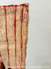 MaxSold Auction: Vintage Hand-Painted African Wax Batik Textile Wall Art, Signed Chege  - Toronto (Ontario, Canada) SELLER MANAGED Moving Online Auction - 1/2  Wellesley Street East